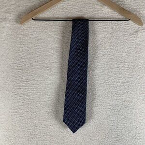 Brooks Brothers 346 Neck Tie Men's‎ Blue White Pure Silk Classic Formal 9594